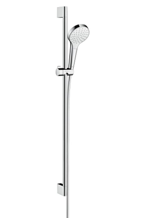 Hansgrohe-HG-Brausenset-Croma-Select-S-1jet-EcoSmart-UCrometta-900mm-weiss-chrom-26575400 gallery number 1